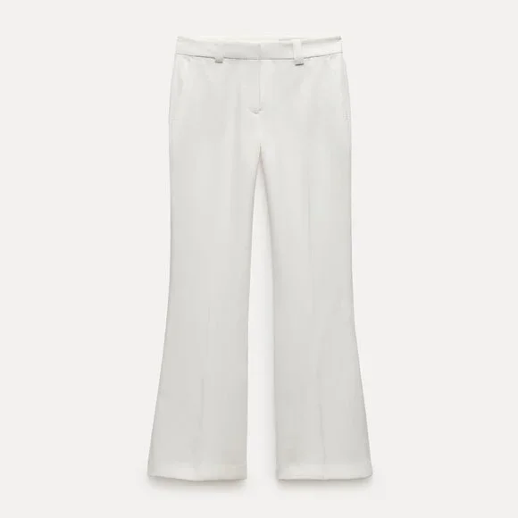 Zara Suit, ZW Collection Tuxedo Jacket & Flared Pants, XS